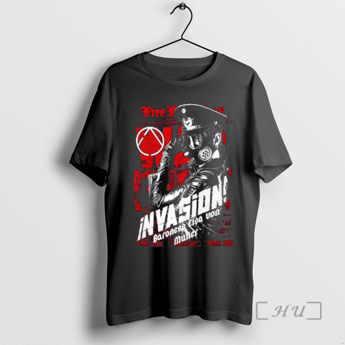 Officials Baroness Muller Gas Mask Anarchy Graphic T-Shirts, Hoodie, Sweatshirt | AU01DripNestTees.com