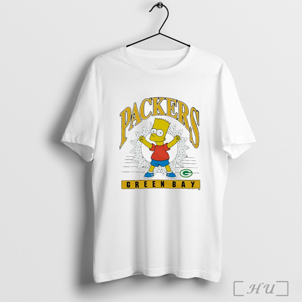 Officials Bart The Simpsons X Green Bay Packers T Shirt