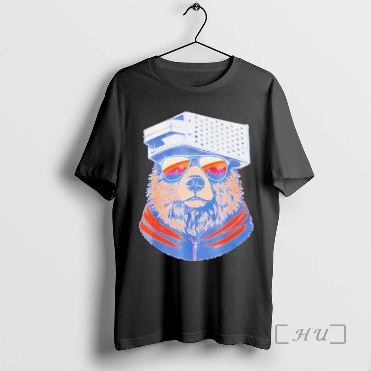 Officials Bear With Cheese Grater Hat And Sunglasses T-Shirts, Hoodie, Sweatshirt | AU01DripNestTees.com