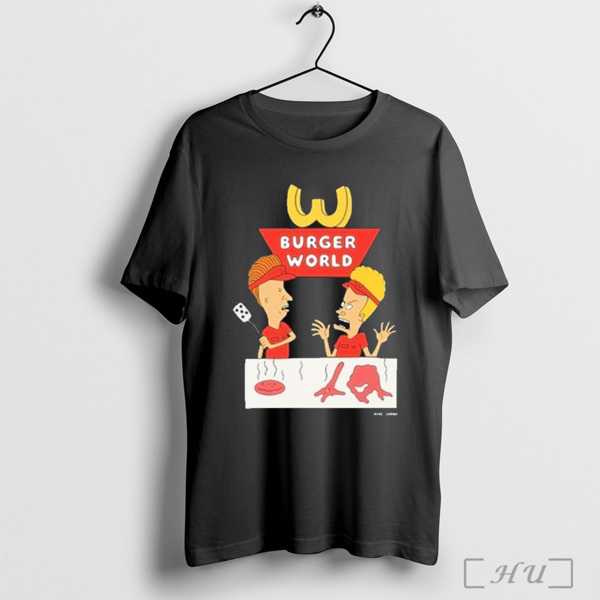 Officials Beavis And Butt Head Burger World Cartoon T Shirt