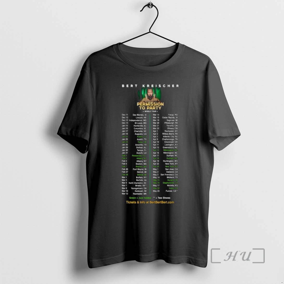 Officials Bert Kreischer World Tour 2026 T-Shirts, Hoodie, Sweatshirt | AU01DripNestTees.com