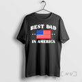 Officials Best Dad In America And Best Papa In The World Usa Flag Premium T-Shirts, Hoodie, Sweatshirt | AU01DripNestTees.com