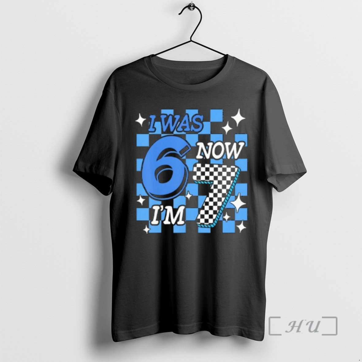 Officials Blue Checkered Birthday Boy I Was 6 Now Im 7 Premium T Shirts Sweater Hoodie, Sweatshirt | AU01DripNestTees.com