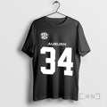 Officials Bo Jackson 34 Auburn Tigers In Memory Of Sullivan 7 2 Sided Premium T-Shirts, Hoodie, Sweatshirt