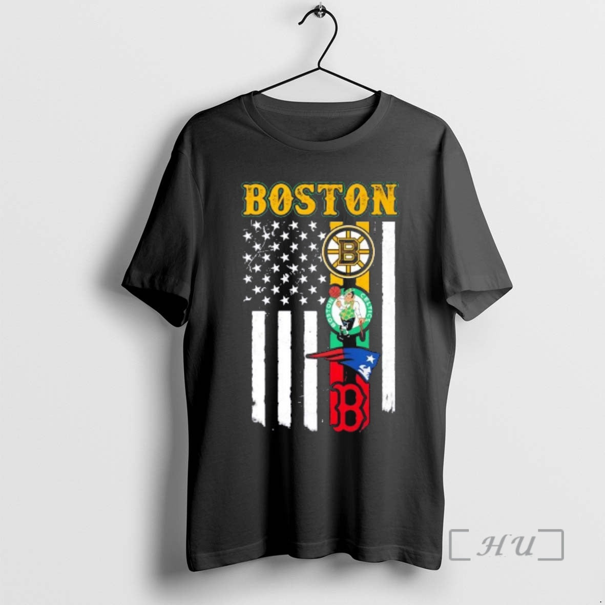 Officials Boston City Sports Logos Combine Usa Flag T-Shirts, Hoodie, Sweatshirt | AU01DripNestTees.com