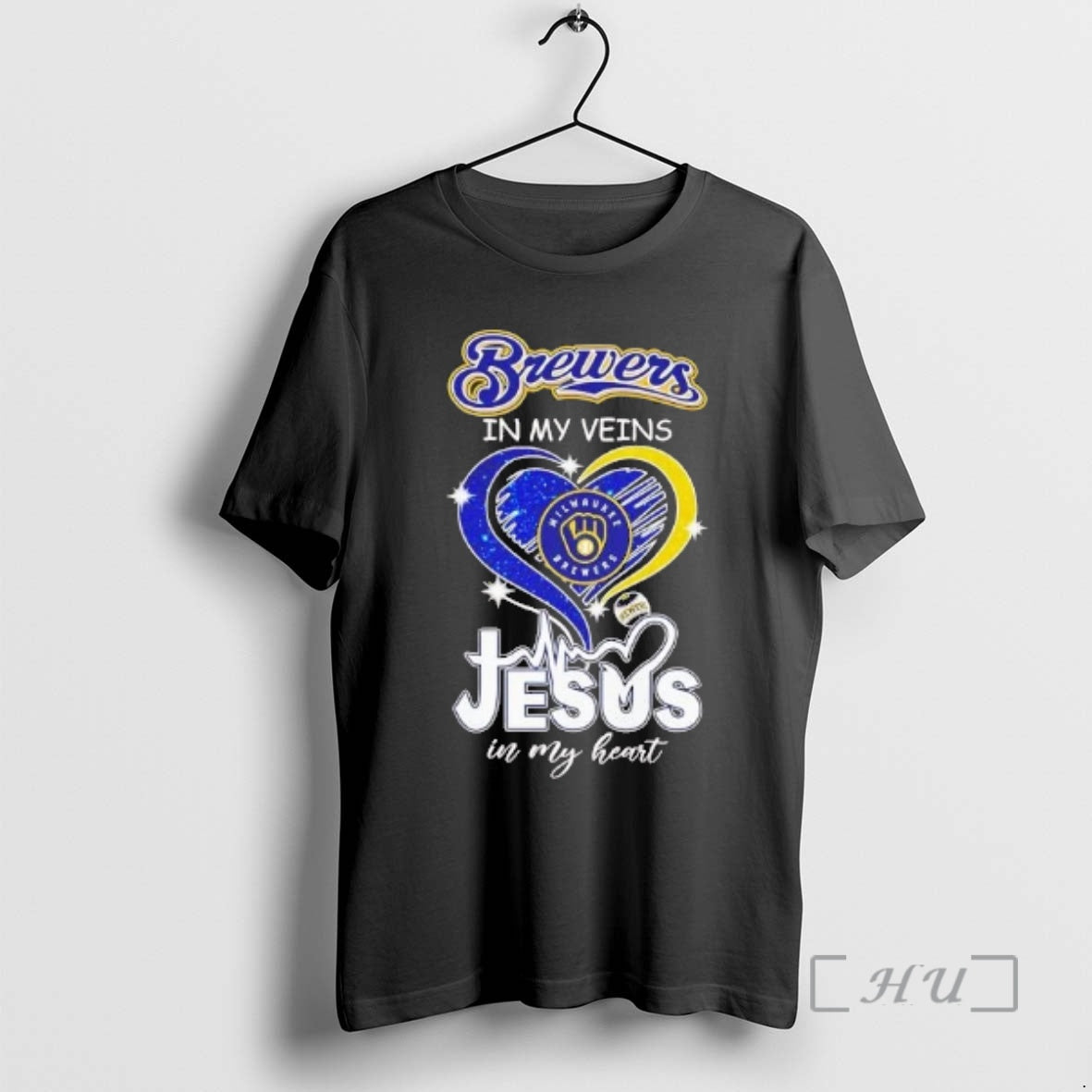 Officials Brewers In My Veins Jesus In My Heart Diamond Heart Premium T Shirts Sweater Hoodie, Sweatshirt
