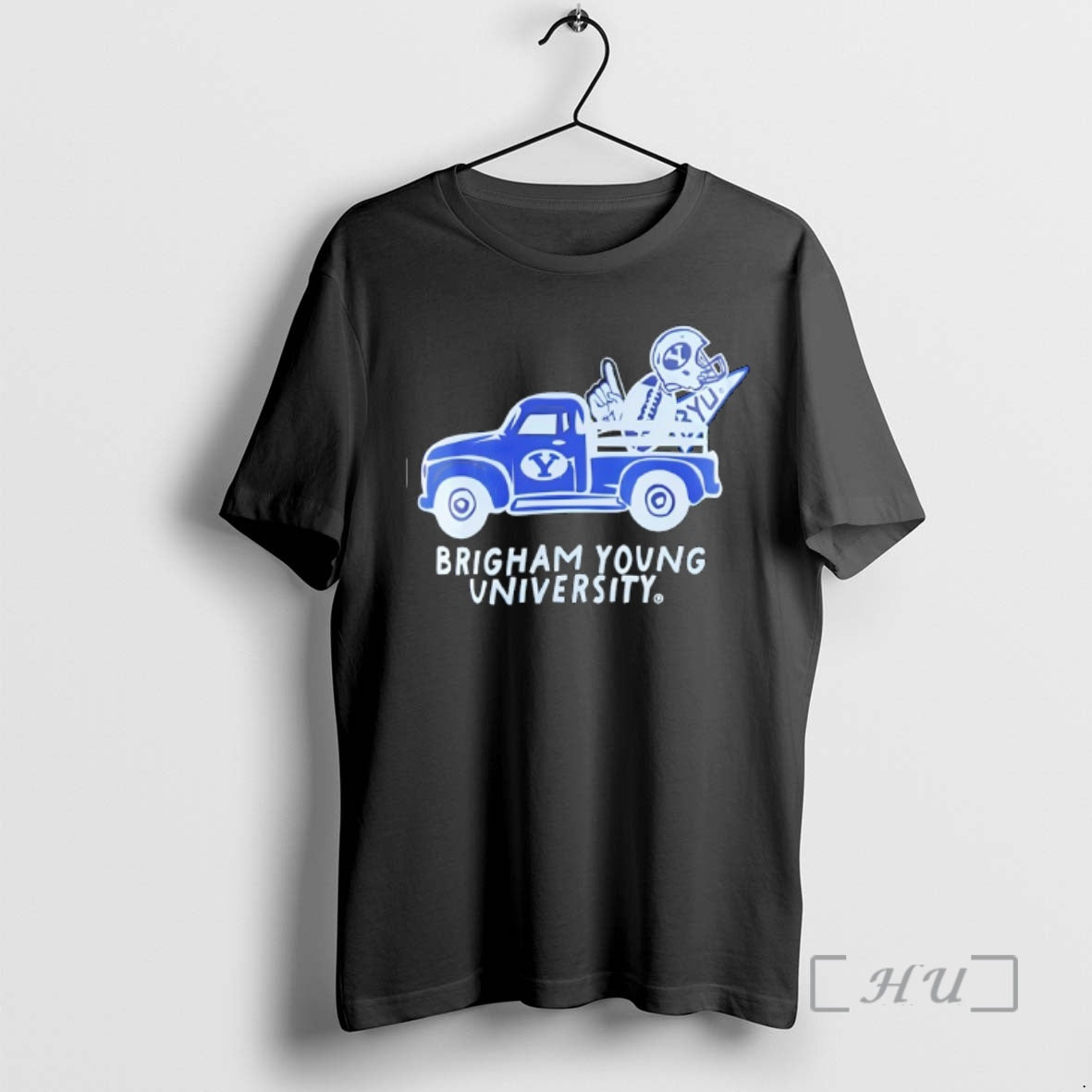 Officials Brigham Young University Byu Cougars Football Helmet And Logo In Car Premium T Shirts