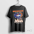 Officials Broncos In My Veins Heart Logo Ball Jesus In My Heart Premium T Shirts Hoodie, Sweatshirt | AU01DripNestTees.com