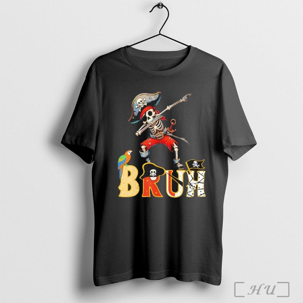 Officials Bruh Im A Pirate Skull Funny Halloween Costume T Shirt