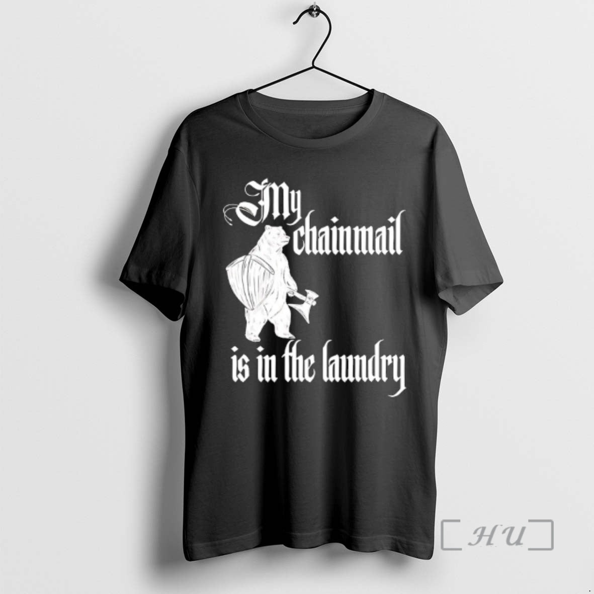 Officials Buhurt Bear Saying My Chainmail Is In The Laundry T-Shirts, Hoodie, Sweatshirt | AU01DripNestTees.com