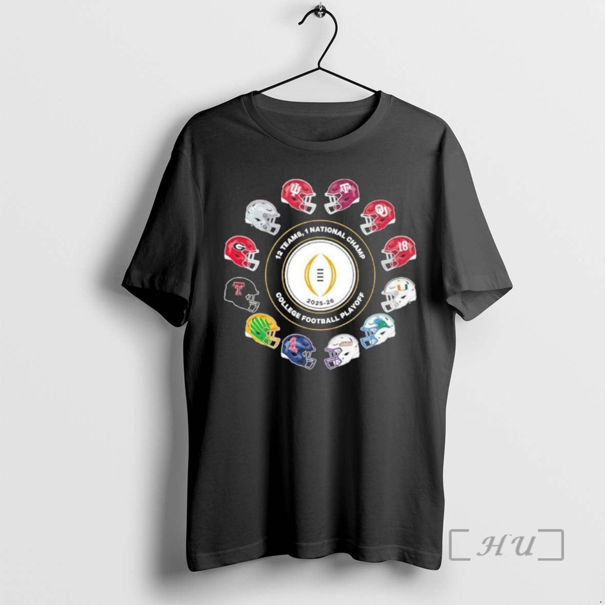 Officials Cfp 2025 2026 Exclusive 12 Teams Playoff Helmets T-Shirts, Hoodie, Sweatshirt | AU01DripNestTees.com