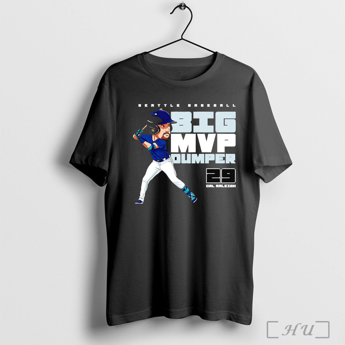 Officials Cal Raleigh Big Dumper Mvp Seattle Baseball T Shirt