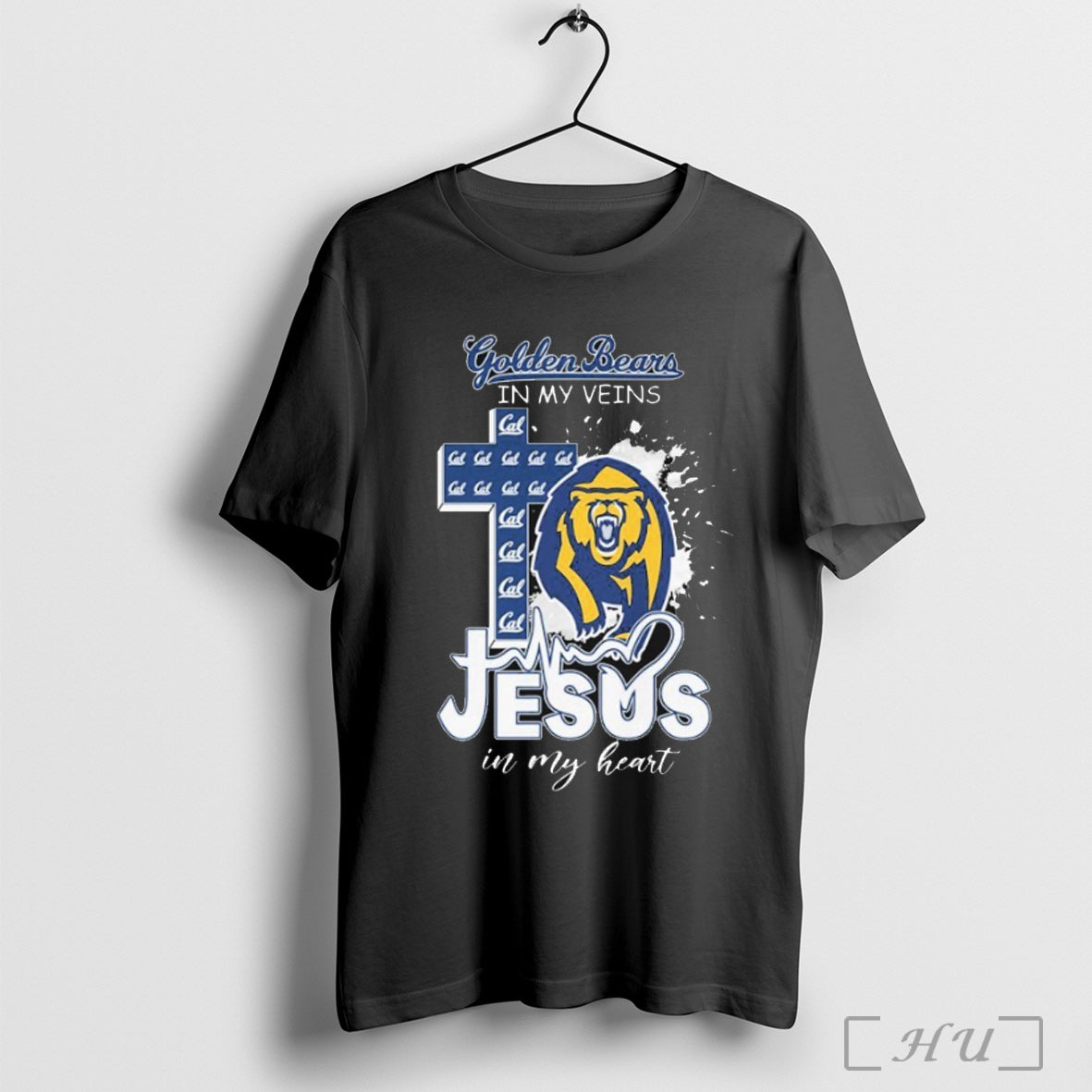 Officials California Golden Bears In My Veins Jesus In My Heart Mascot T Shirt