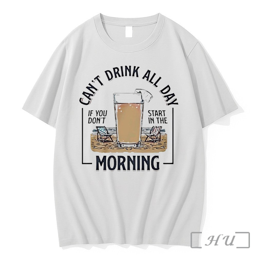 Officials Cant Drink All Day Start In The Morning Beer Glass Beach Premium T Shirts