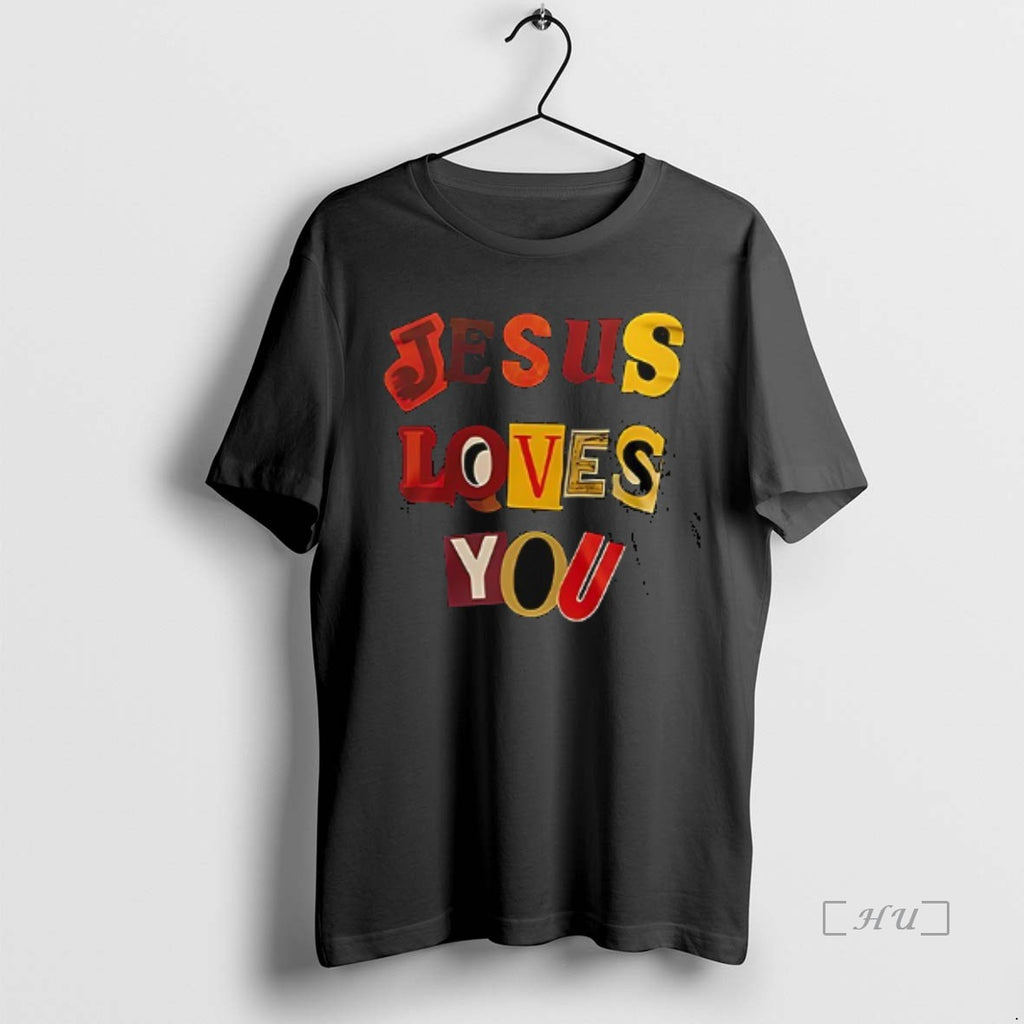 Officials Carolina Panthers Jesus Loves You Logo Double Sided Graphic T-Shirts, Hoodie, Sweatshirt | AU01DripNestTees.com