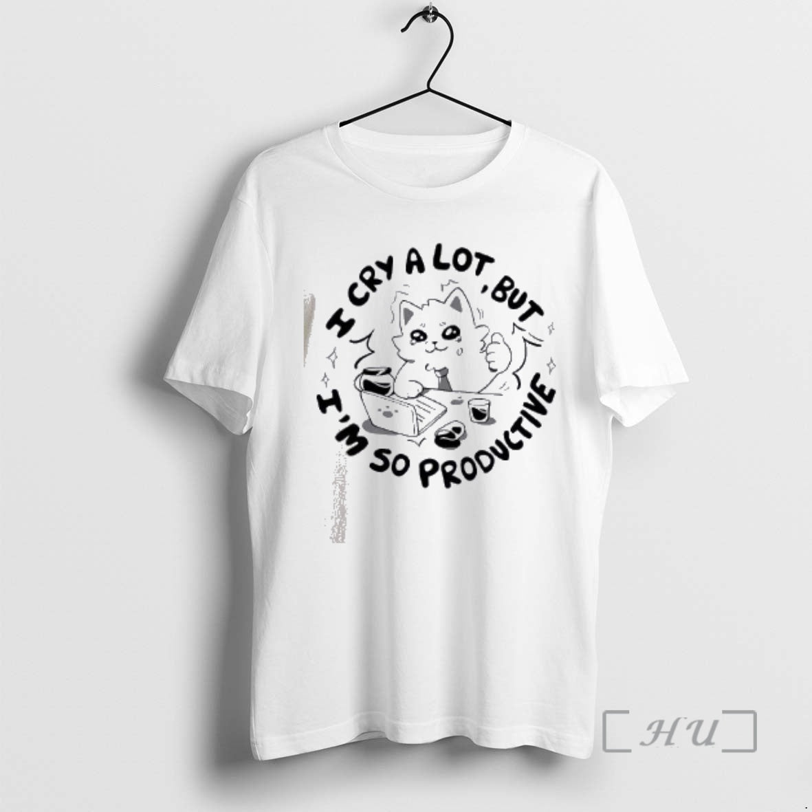 Officials Cat I Cry A Lot But Im So Productive T-Shirts, Hoodie, Sweatshirt | AU01DripNestTees.com