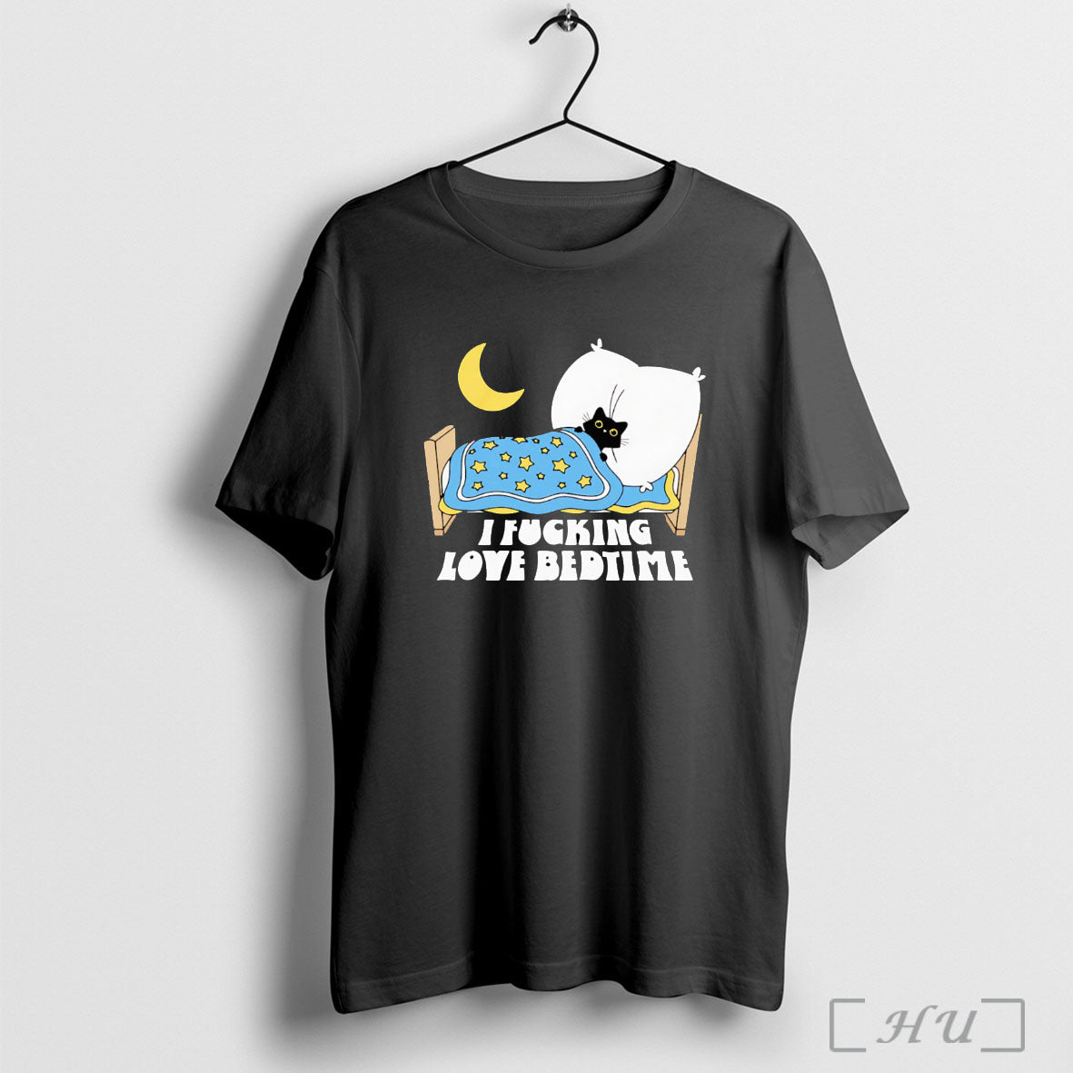 Officials Cat I Fucking Love Bedtime T Shirt