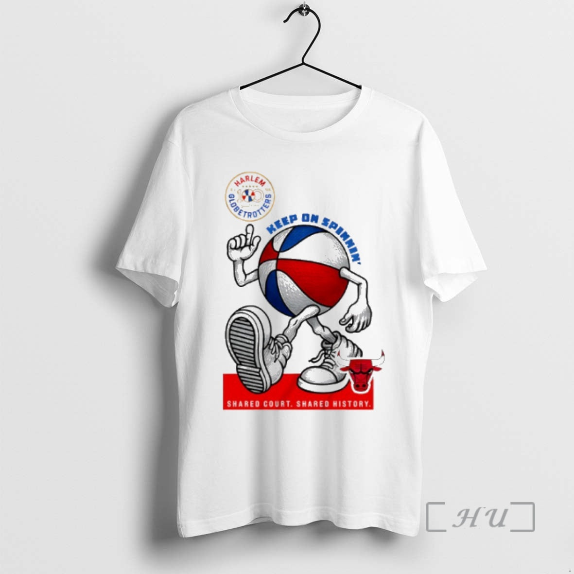 Officials Chicago Bulls X Harlem Globetrotters Keep On Spinning 2026 T-Shirts, Hoodie, Sweatshirt | AU01DripNestTees.com