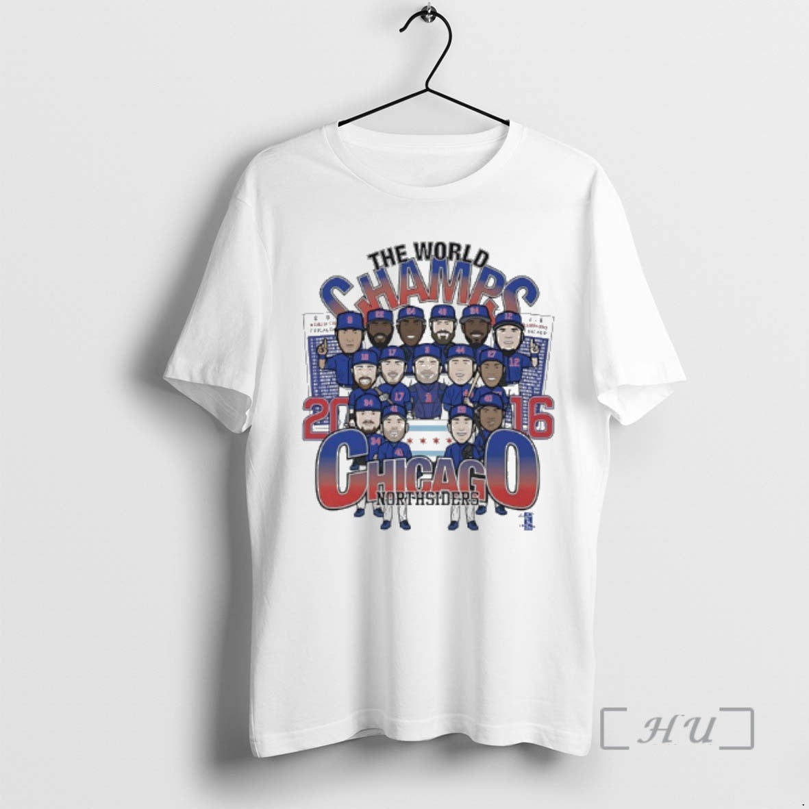 Officials Chicago Cubs 2016 World Champs North Siders Players Caricature T-Shirts, Hoodie, Sweatshirt | AU01DripNestTees.com
