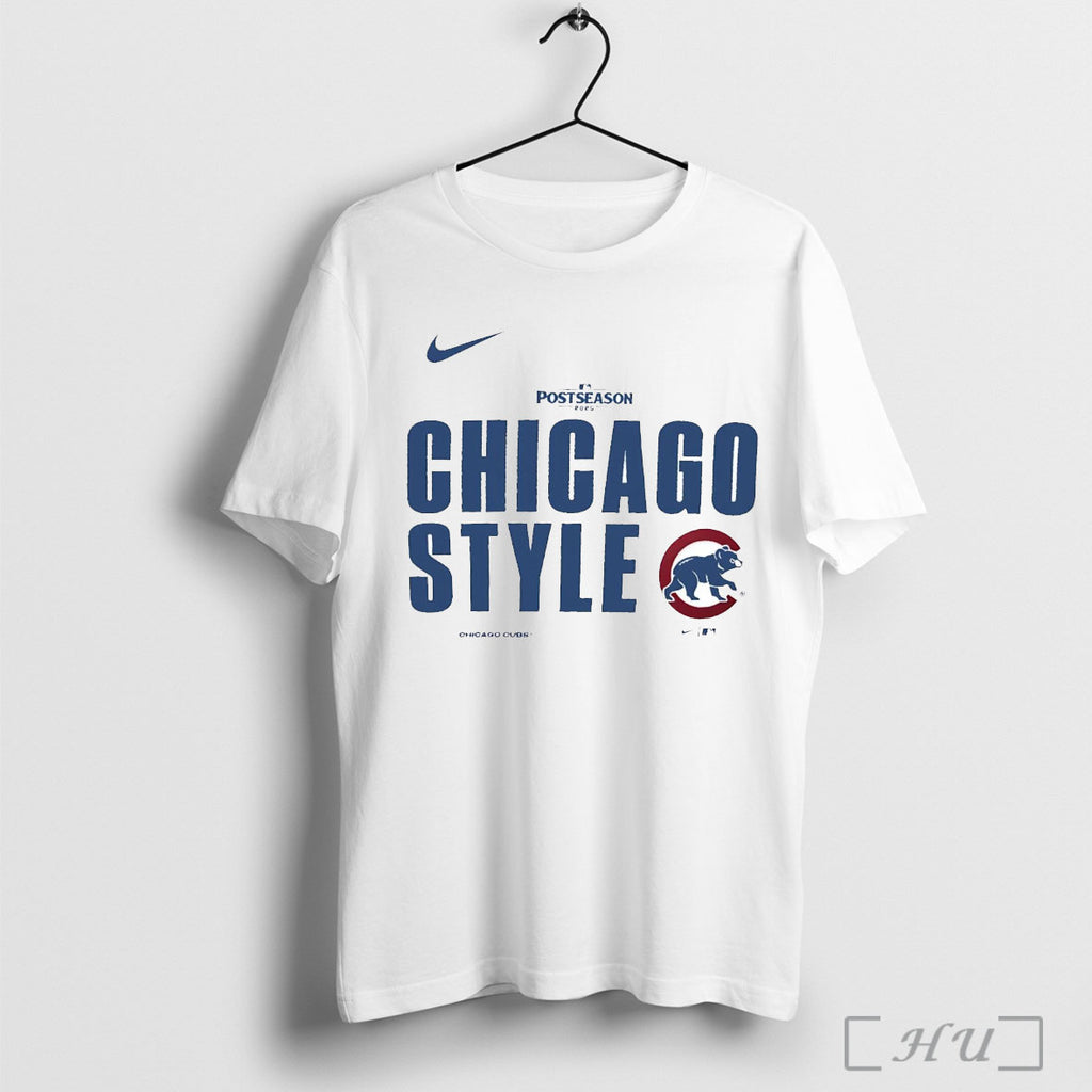 Officials Chicago Cubs 2025 Mlb Postseason Chicago Style T Shirt