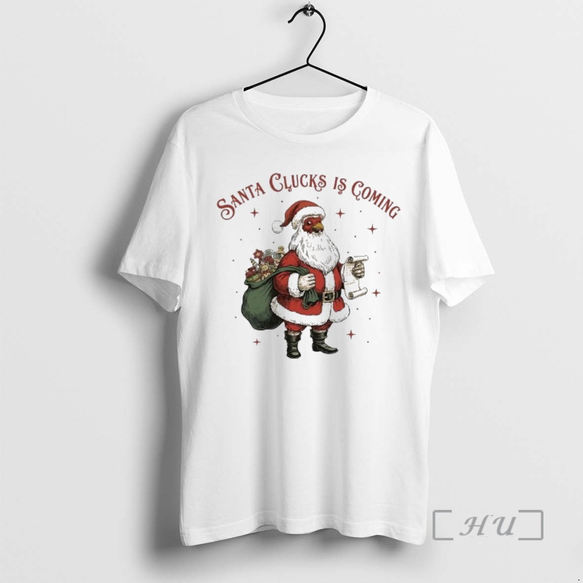 Officials Chicken Santa Clucks Is Coming Christmas T-Shirts, Hoodie, Sweatshirt | AU01DripNestTees.com