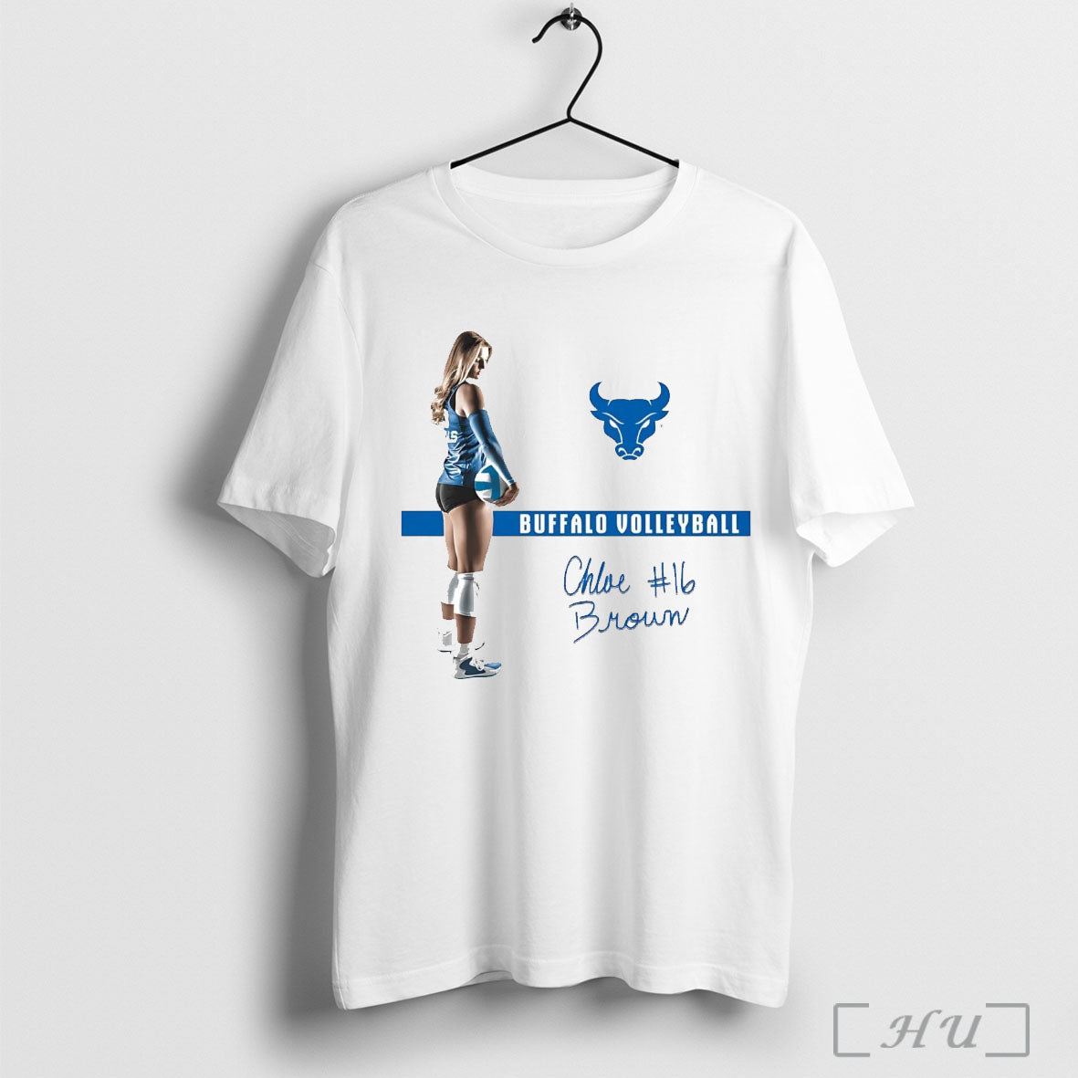 Officials Chloe Brown Illustrated Buffalo Volleyball T Shirt