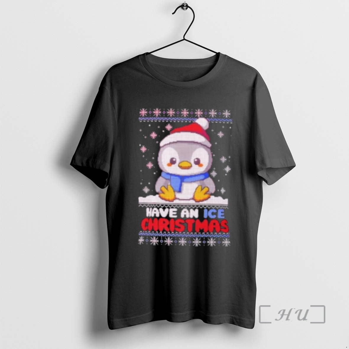 Officials Christmas Penguin Ugly Pixel Art Holiday T-Shirts, Hoodie, Sweatshirt | AU01DripNestTees.com