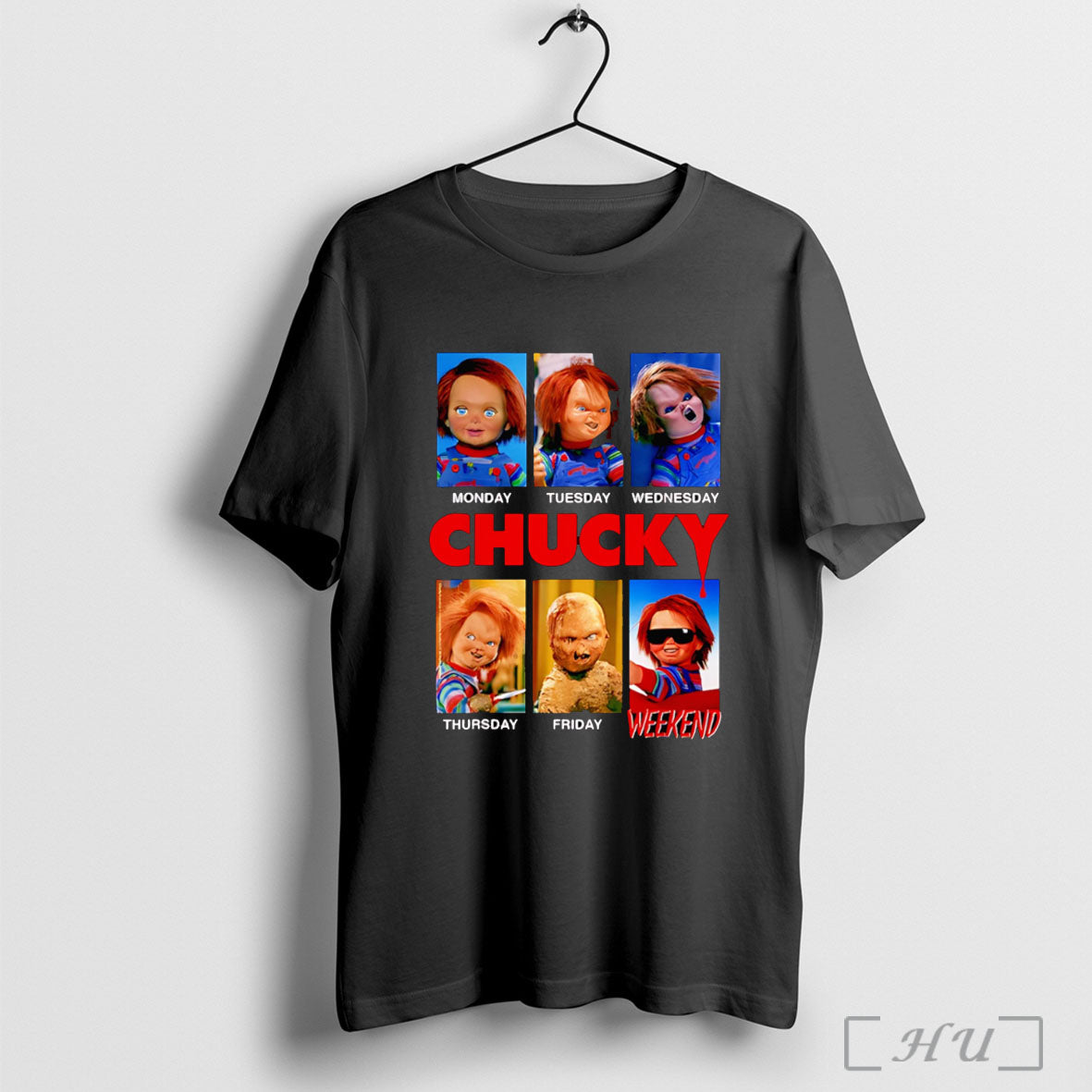 Officials Chucky Days Of The Week Moods T Shirt