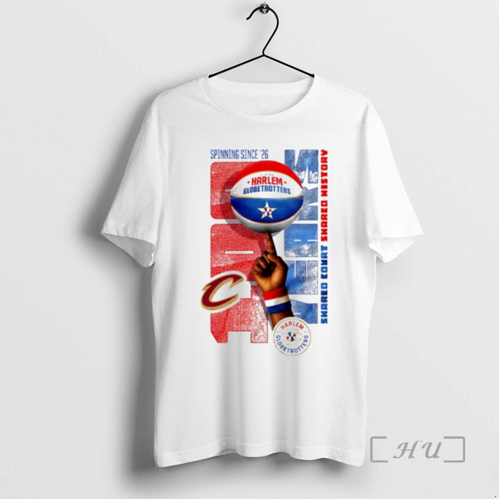 Officials Cleveland Cavaliers X Harlem Globetrotters Spinning Since 26 T-Shirts, Hoodie, Sweatshirt | AU01DripNestTees.com