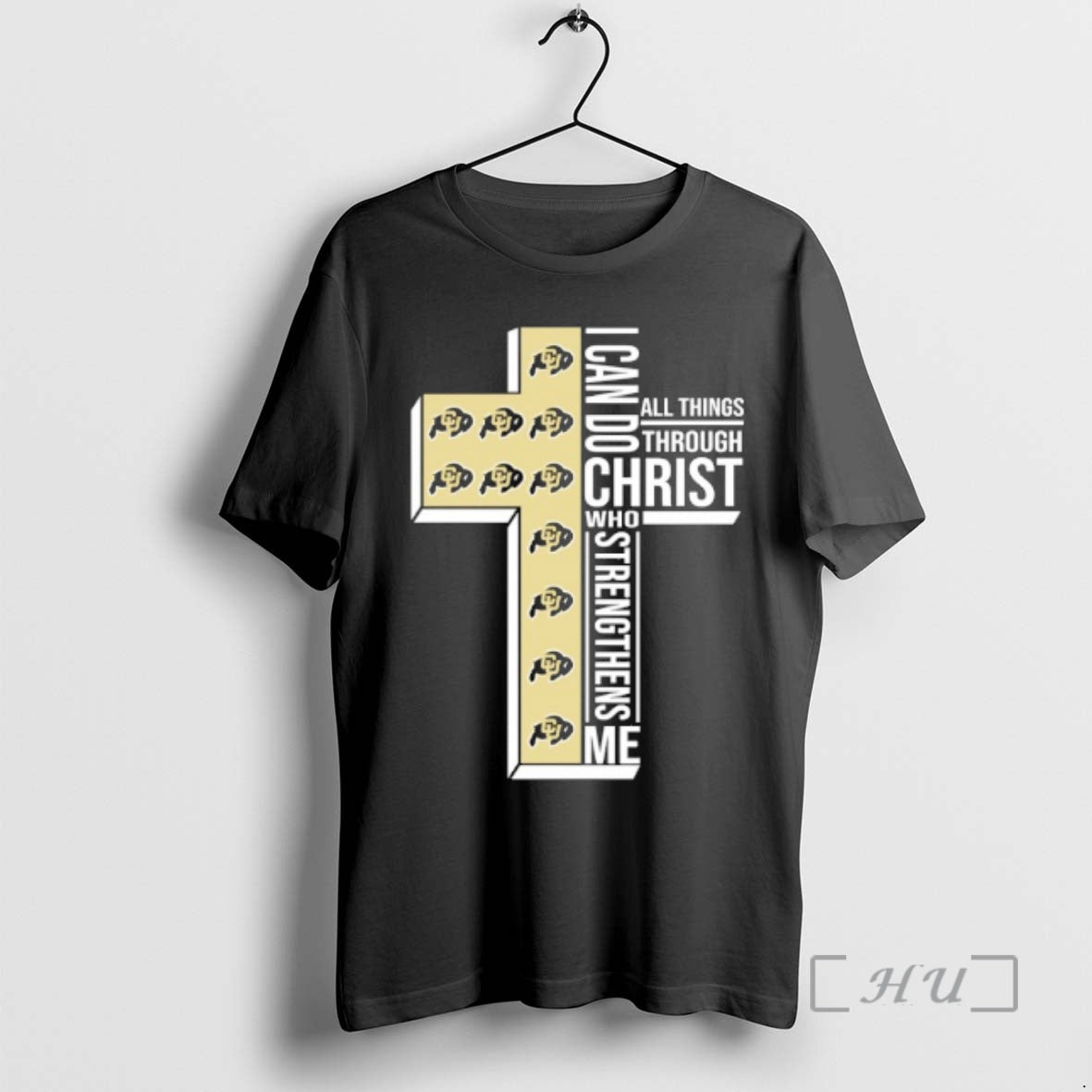 Officials Colorado Buffaloes Cross I Can Do All Things Through Christ Who Strengthen Me Premium T-Shirts, Hoodie, Sweatshirt