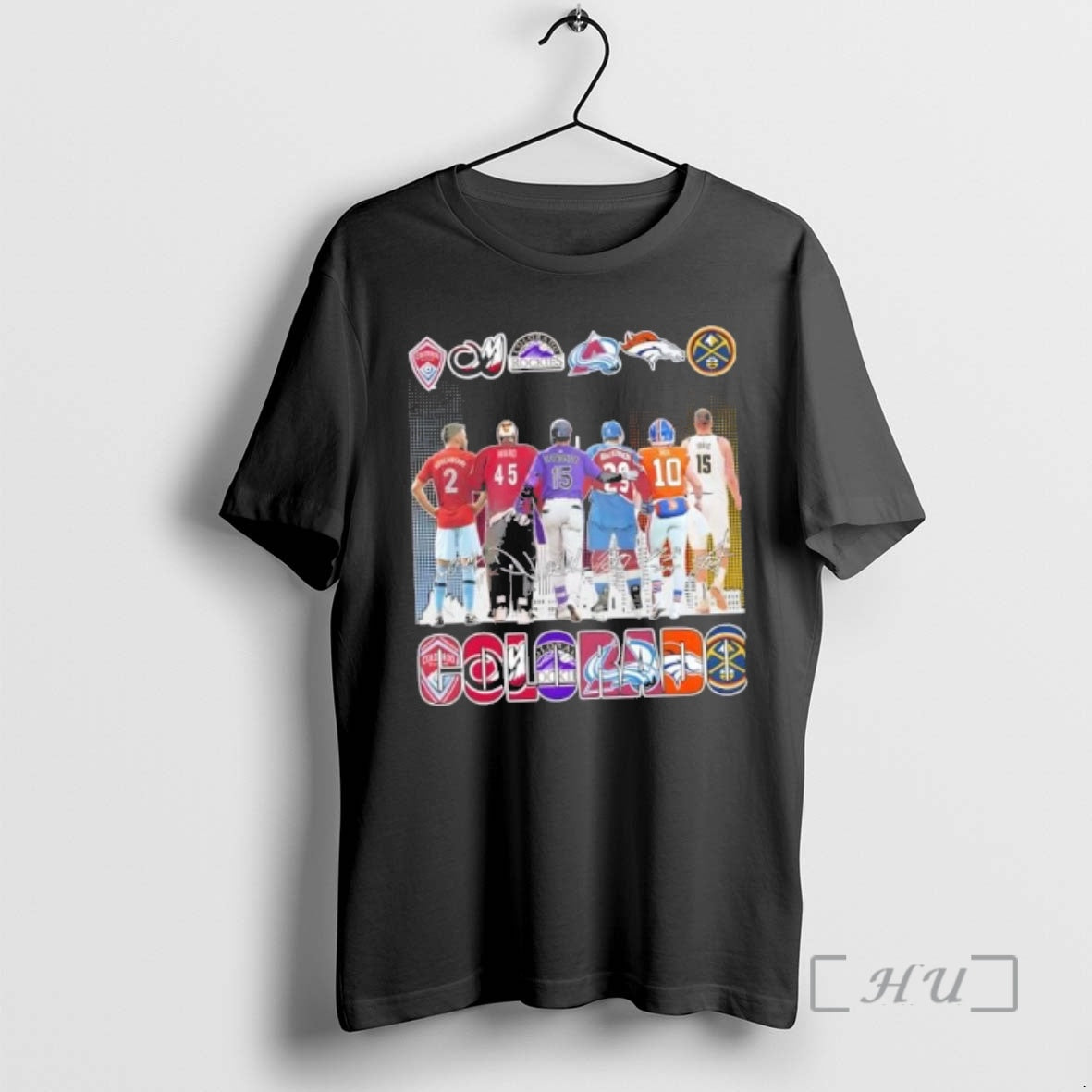 Officials Colorado City Sports Legends Skyline Signatures T-Shirts, Hoodie, Sweatshirt | AU01DripNestTees.com