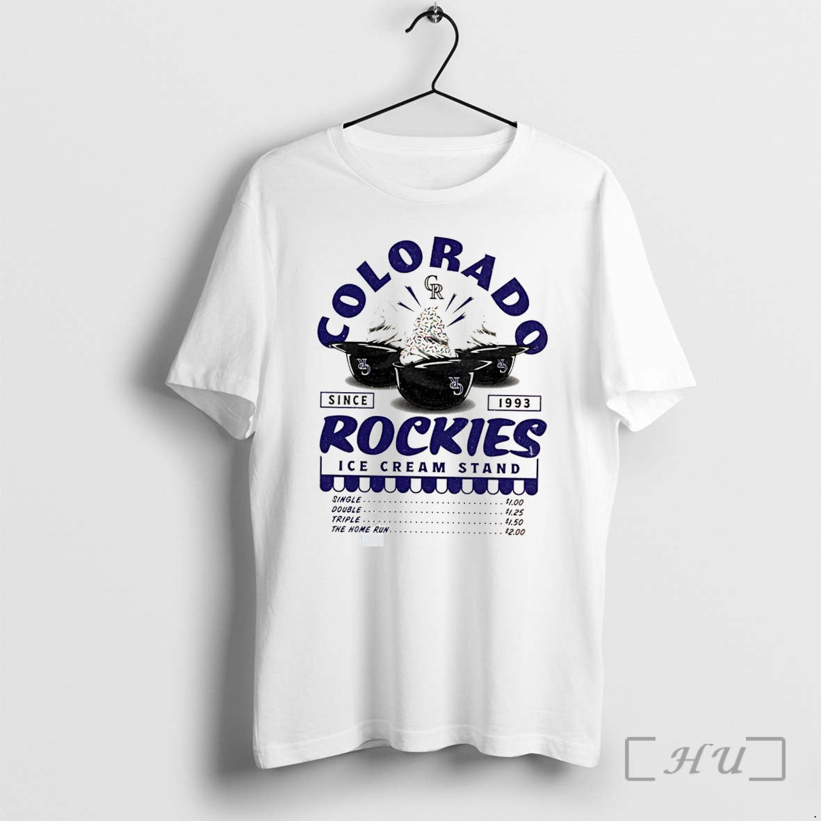 Officials Colorado Rockies Ice Cream Stand Tee