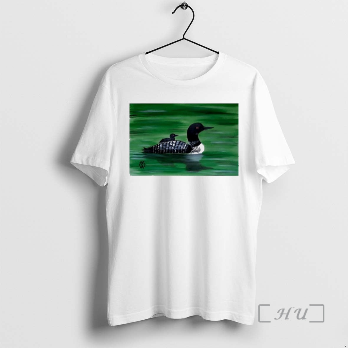 Officials Common Loon With Baby On Back T-Shirts, Hoodie, Sweatshirt | AU01DripNestTees.com