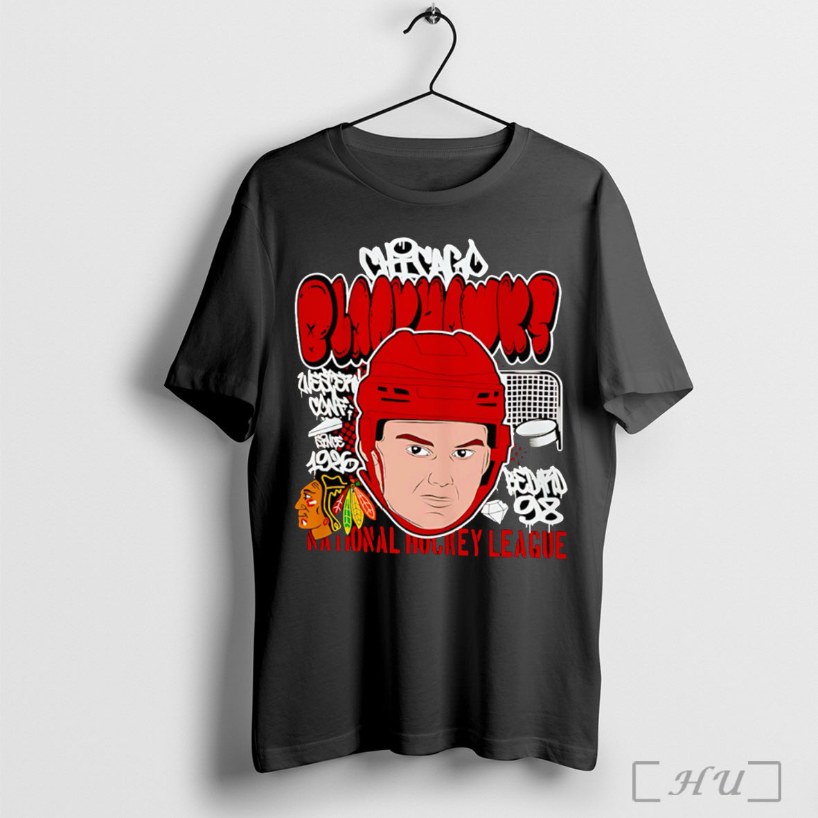 Officials Connor Bedard Chicago Blackhawks Caricature T Shirt