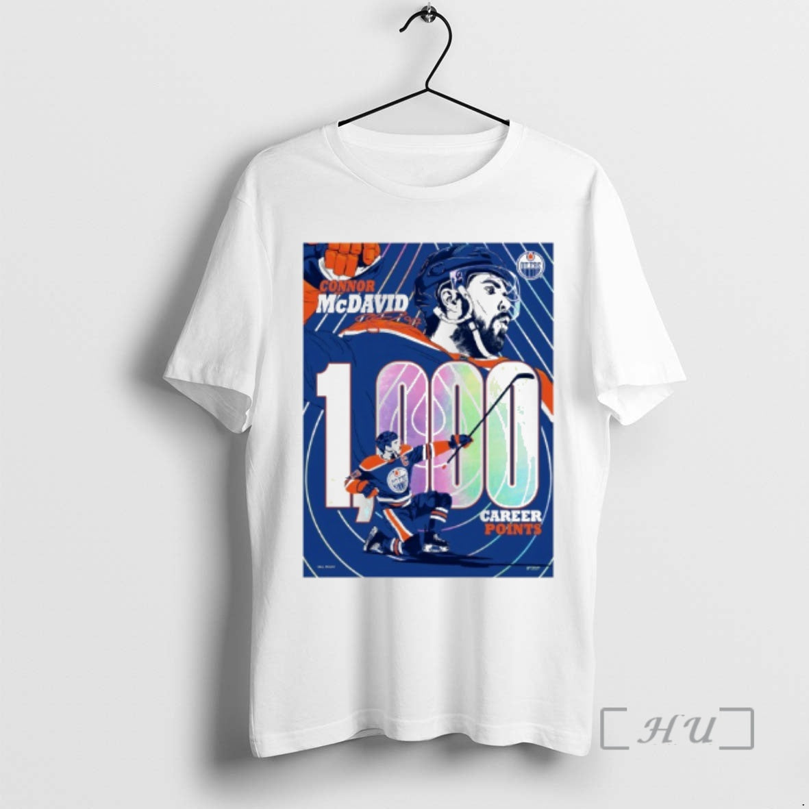 Officials Connor Mcdavid Edmonton Oilers 1000 Career Nhl Points Milestone T-Shirts, Hoodie, Sweatshirt | AU01DripNestTees.com