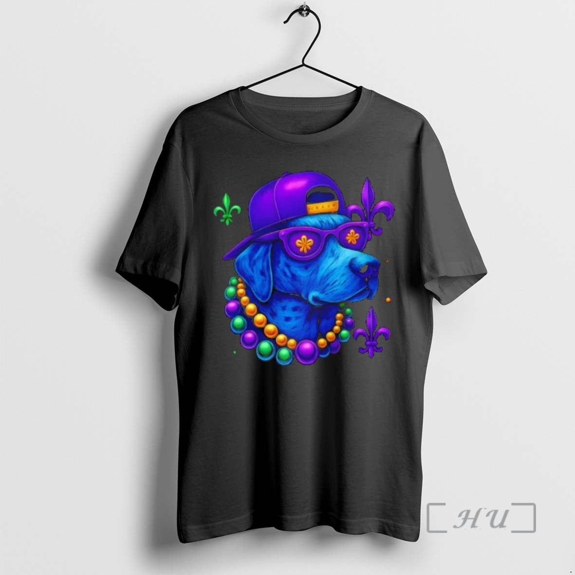 Officials Cool Mardi Gras Purple Spade Dog Graphic T-Shirts, Hoodie, Sweatshirt | AU01DripNestTees.com