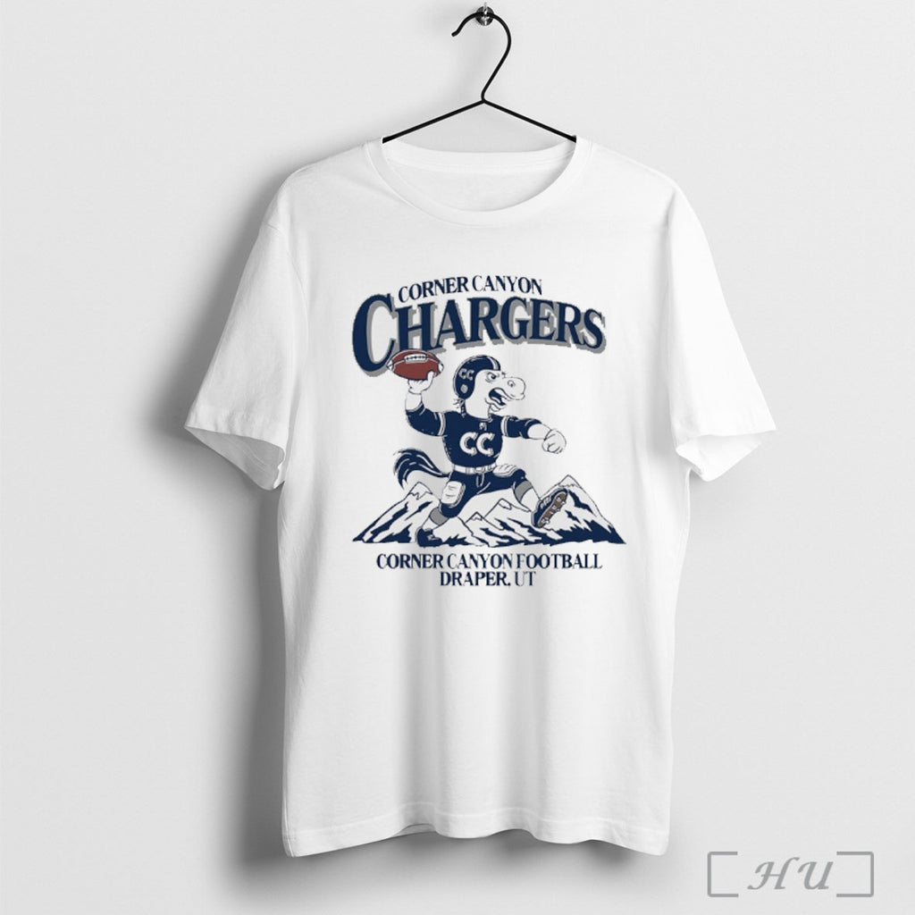 Officials Corner Canyon Chargers Mascot Football Draper Graphic T Shirt
