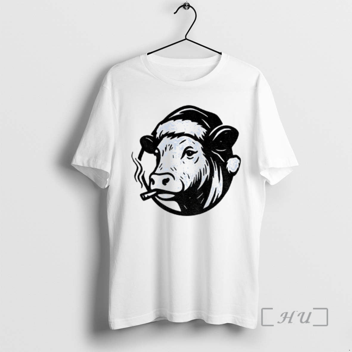 Officials Cow Santa Hat Bah Humbug Merry Christmas T-Shirts, Hoodie, Sweatshirt | AU01DripNestTees.com
