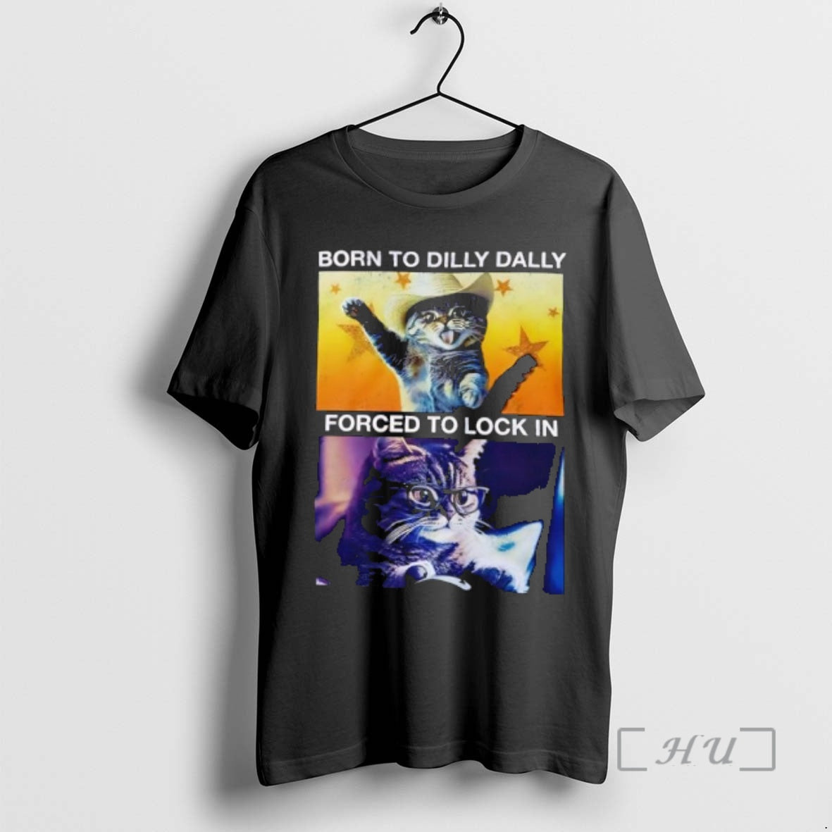 Officials Cowboy Cat Born To Dilly Dally Forced To Lock In Premium T Shirts Sweater Hoodie, Sweatshirt | AU01DripNestTees.com
