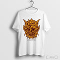 Officials Cracker Barrel Old Country Store Demon Melting Skull Logo Posters White T Shirt