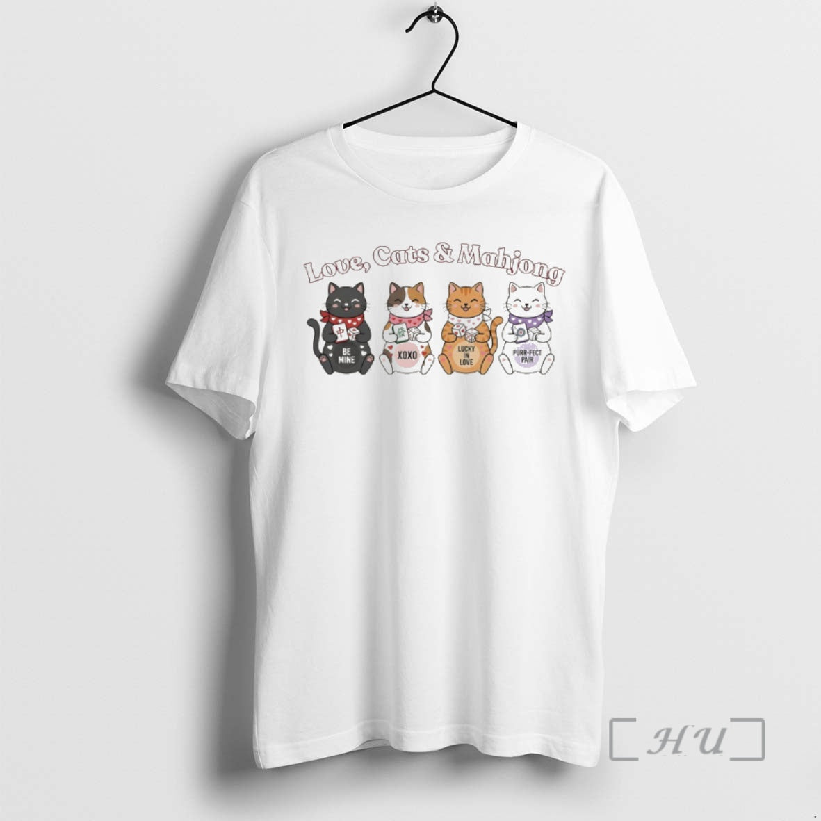 Officials Cute Cat Lover Love Cats Mahjong T-Shirts, Hoodie, Sweatshirt | AU01DripNestTees.com