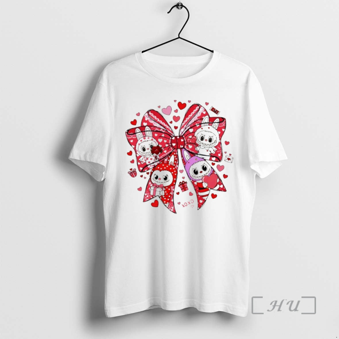 Officials Cute Monster Valentines Day Labubu Xoxo T-Shirts, Hoodie, Sweatshirt | AU01DripNestTees.com