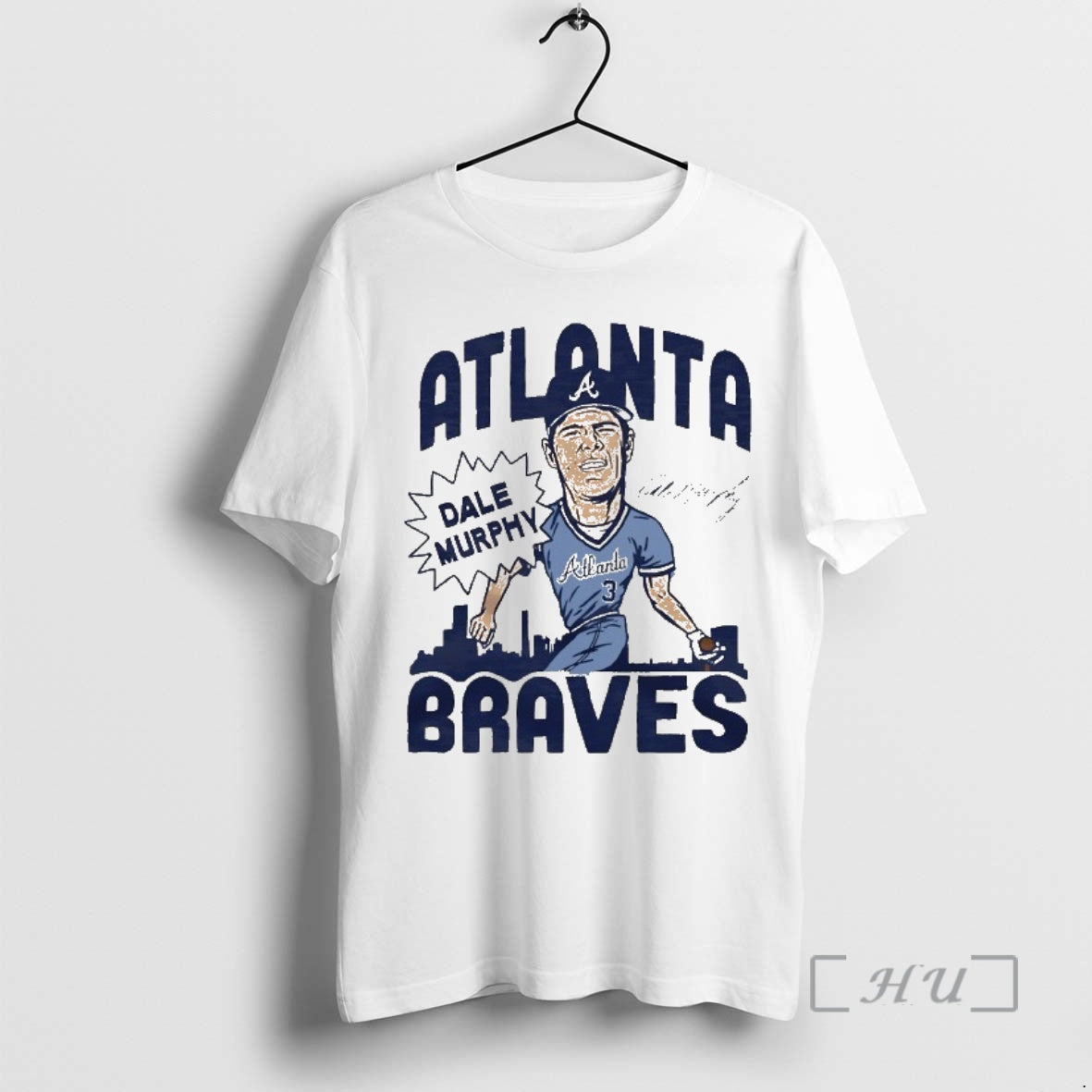 Officials Dale Murphy Swing Atlanta Braves Superstar Caricature Signature T-Shirts, Hoodie, Sweatshirt | AU01DripNestTees.com