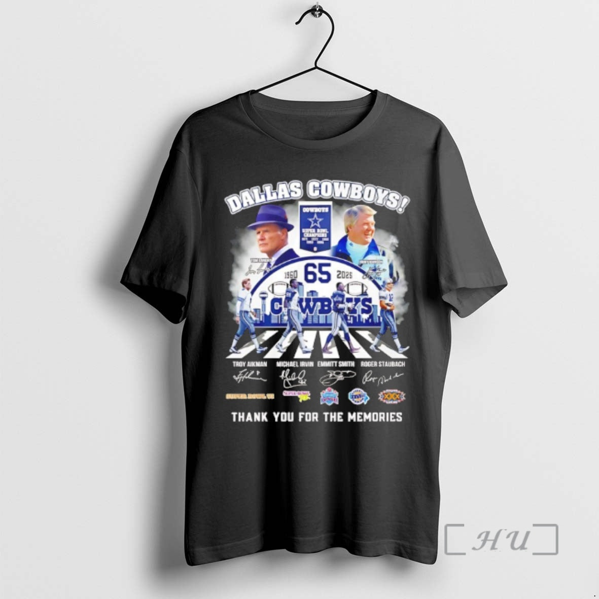 Officials Dallas Cowboys 65th Anniversary 1960 2025 Thank You Signatures T-Shirts, Hoodie, Sweatshirt | AU01DripNestTees.com