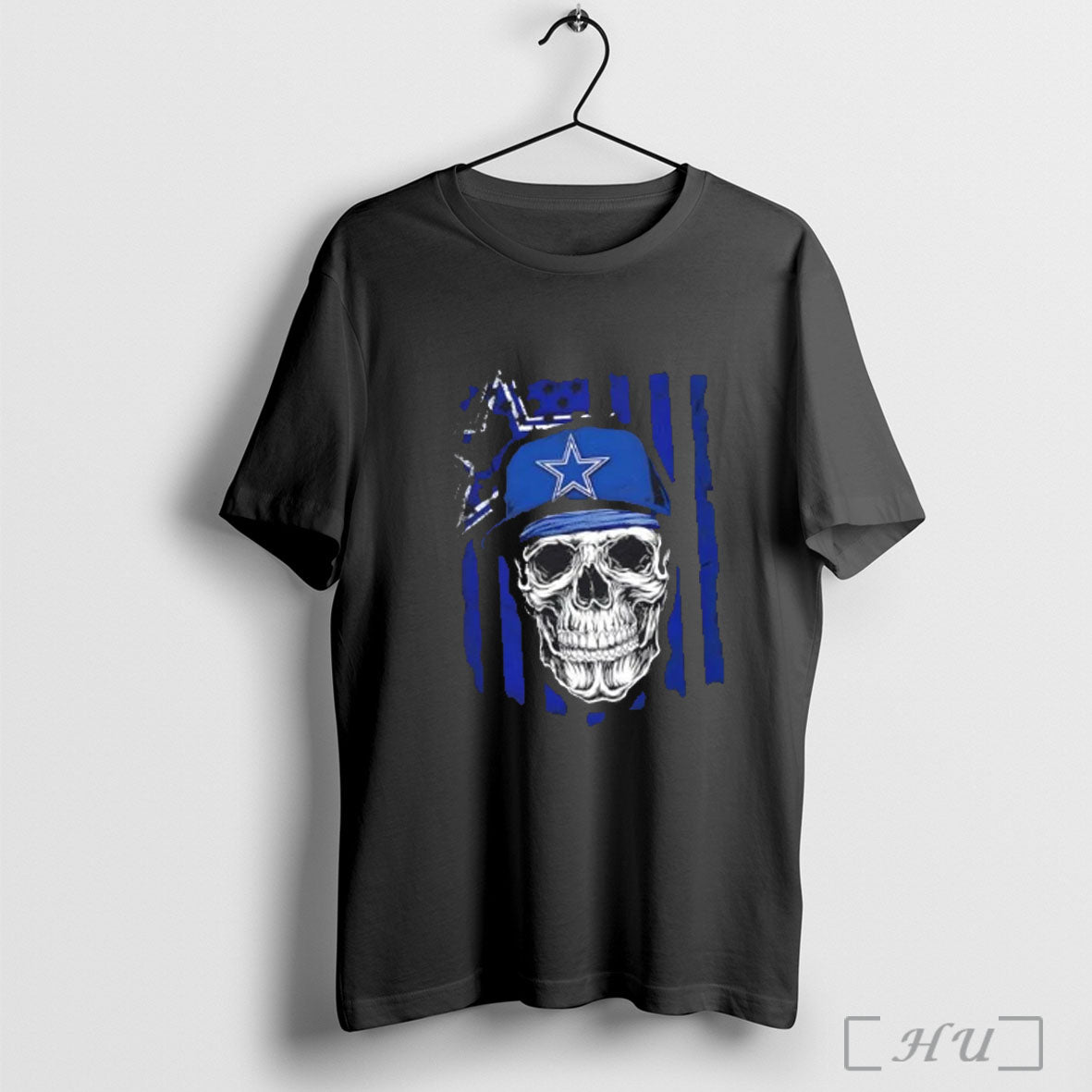 Officials Dallas Cowboys X Skull Hip Hop Us Flag T Shirt