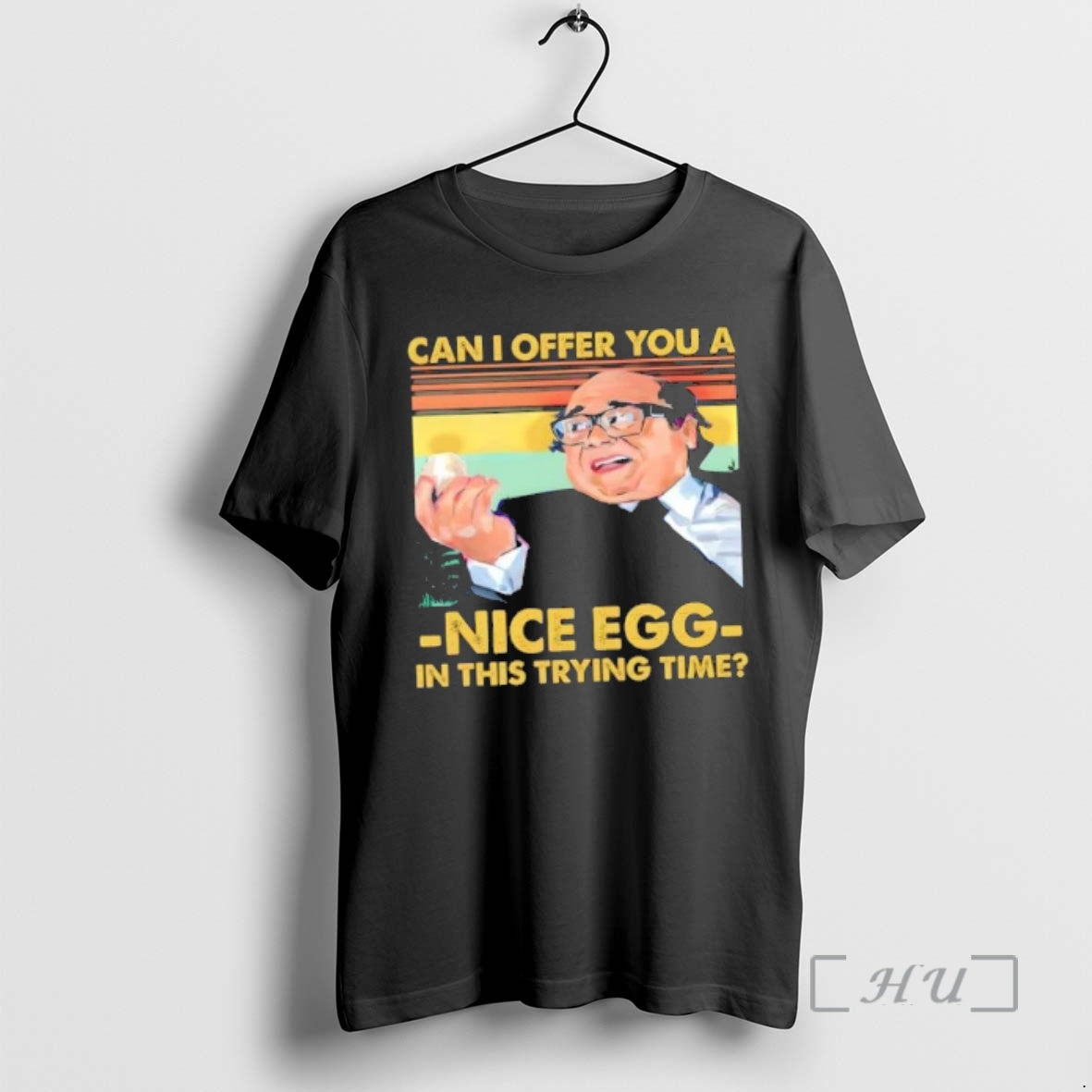 Officials Danny Devito Can I Offer You A Nice Egg In This Trying Time Retro T-Shirts, Hoodie, Sweatshirt