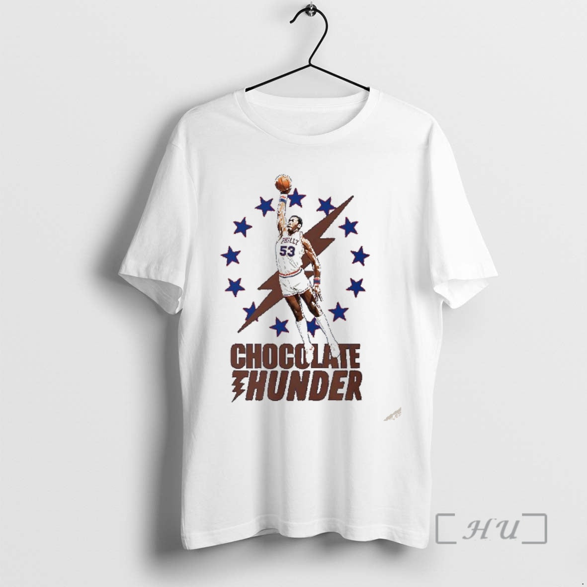 Officials Darryl Dawkins Philadelphia 76ers Chocolate Thunder Dunk T-Shirts, Hoodie, Sweatshirt | AU01DripNestTees.com