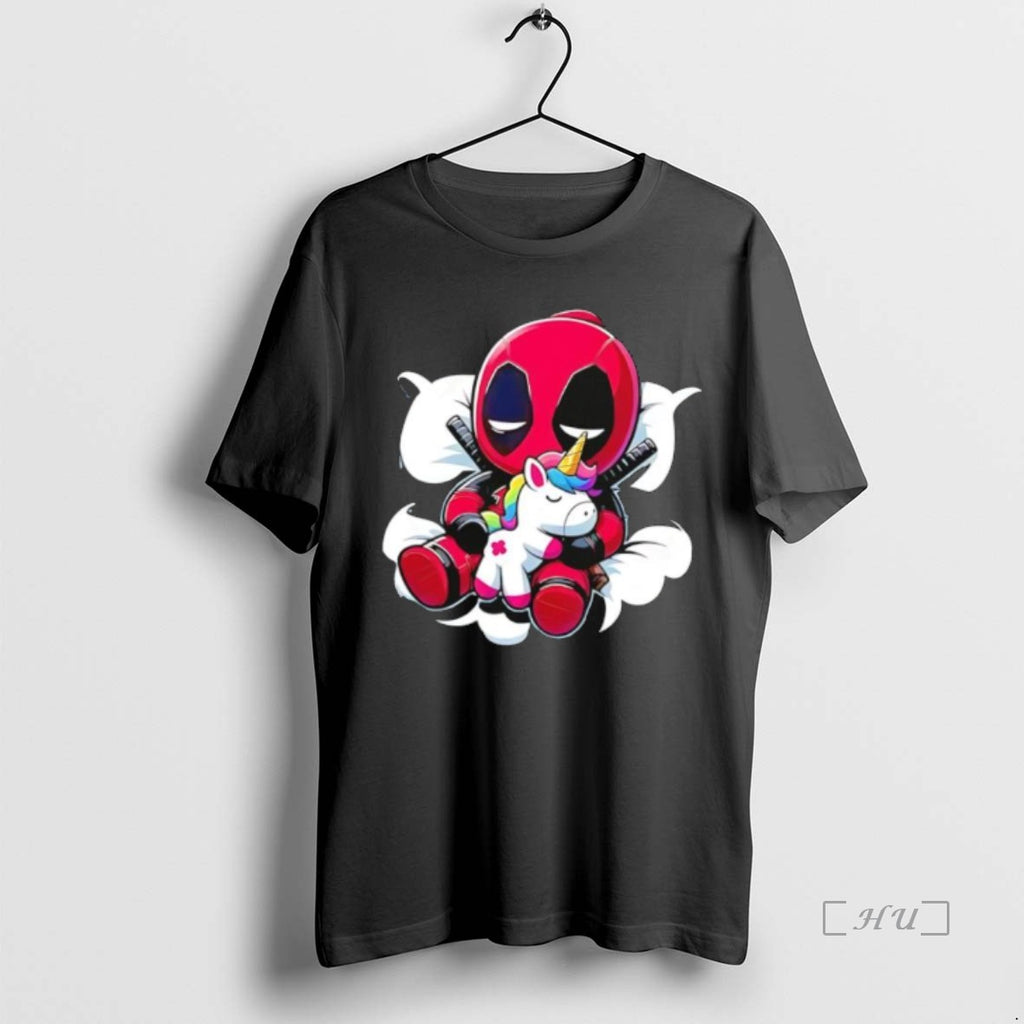 Officials Deadpool Hug The Unicorn Cartoon T-Shirts, Hoodie, Sweatshirt | AU01DripNestTees.com