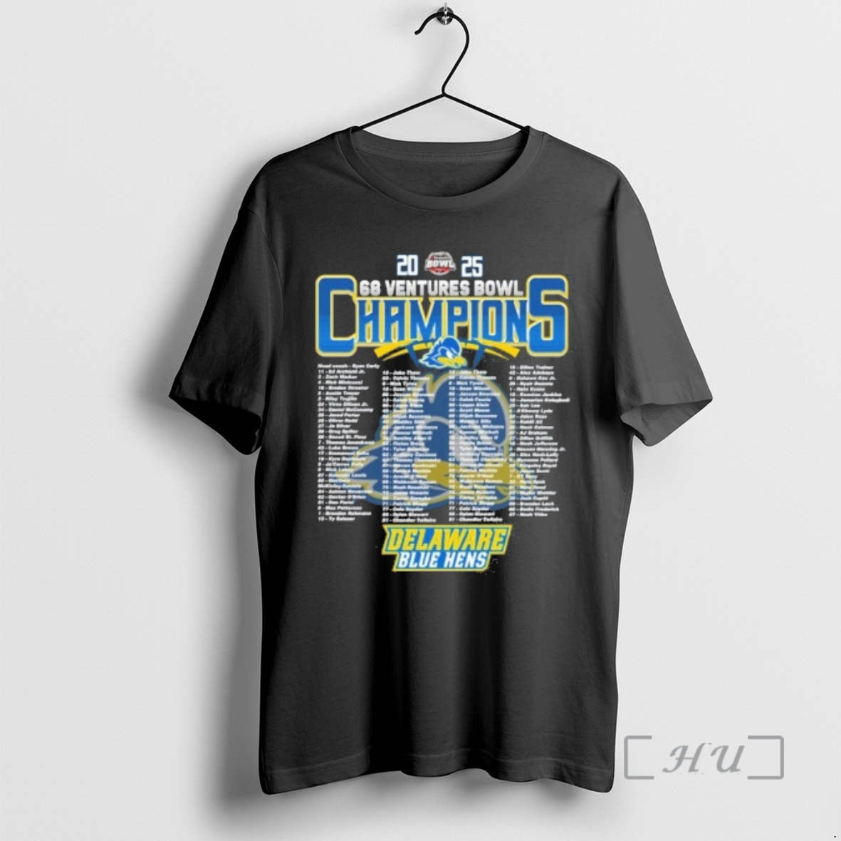 Officials Delaware Blue Hens 2025 68 Ventures Bowl Champions Roster T-Shirts, Hoodie, Sweatshirt | AU01DripNestTees.com