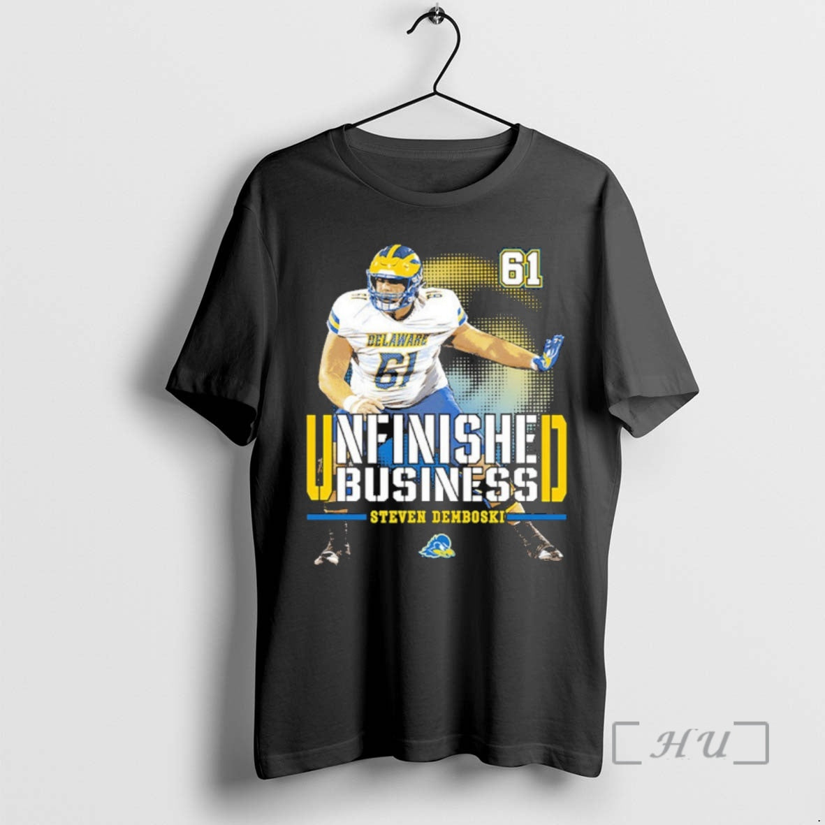 Officials Delaware Fightin Blue Hens Ncaa Football Steven Demboski Unfinished Business Premium T Shirts Sweater Hoodie,...